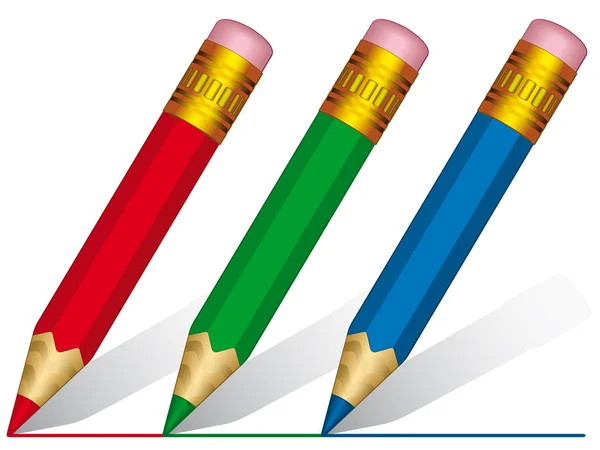 Короткий олівці — стоковий вектор