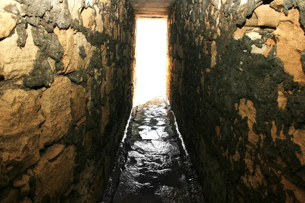 Luz no túnel — Fotografia de Stock