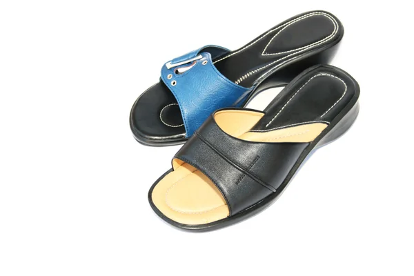 Sapatos azul e preto — Fotografia de Stock