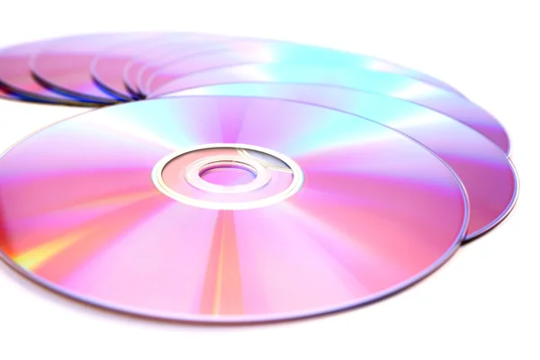DVD na biały — Zdjęcie stockowe
