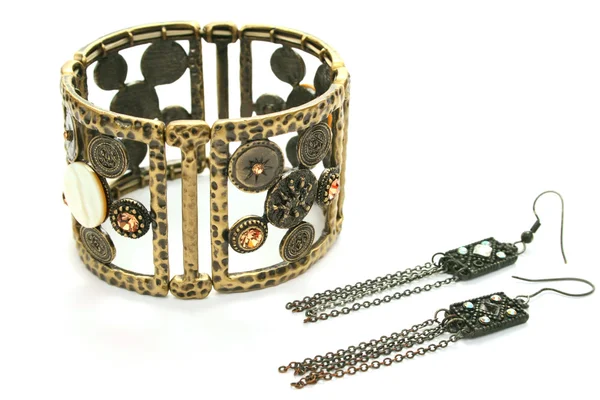 Bracelet and earrings — Stock Photo, Image