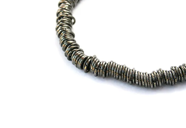Metallic necklace — Stock Photo, Image