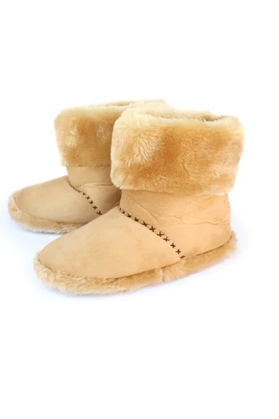 Teplé zimní boty domů — Stock fotografie