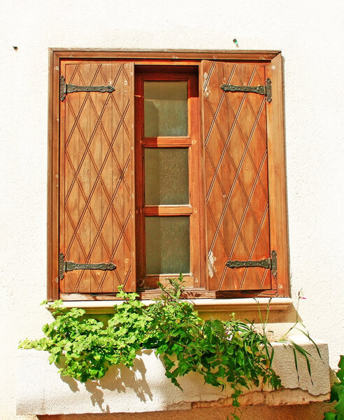Old window in Kyrenia, Northern Cyprus.