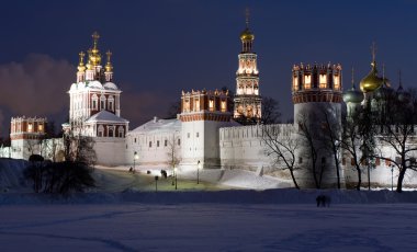 Winter in Moscow clipart