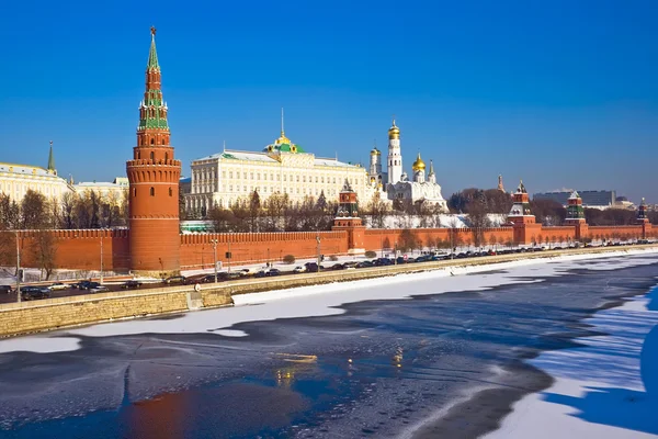 Moskevský Kreml v zimě — Stock fotografie