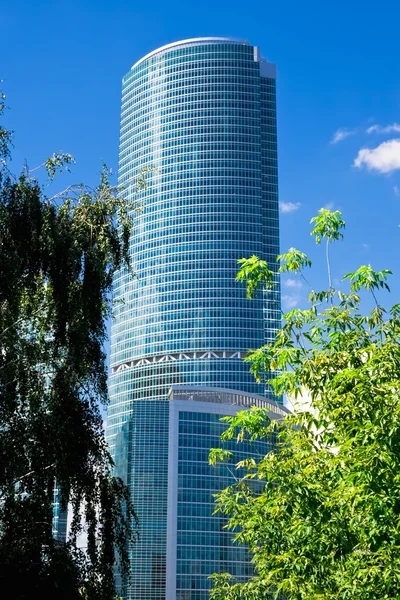 Nature and skyscraper — Stock Photo, Image