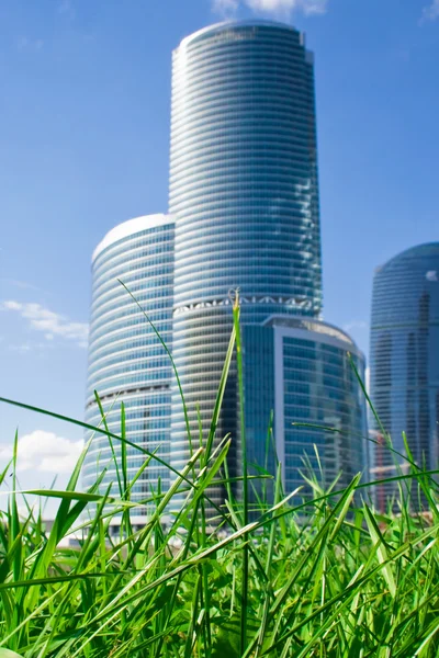 Nya skyskrapor business center i Moskva stad, Ryssland — Stockfoto