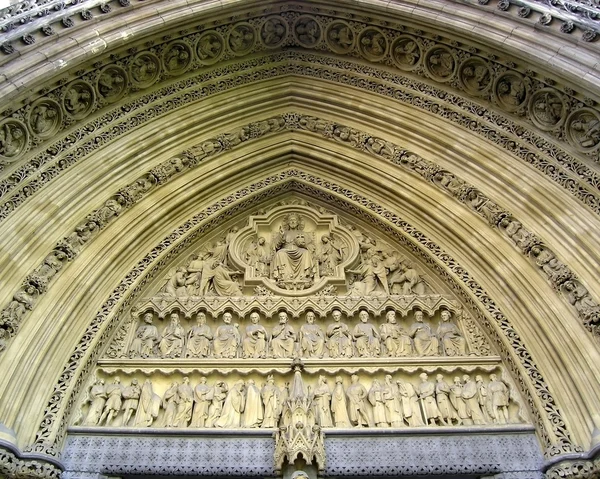 Gros plan de l'abbaye de Westminster, Londres, Royaume-Uni Photo De Stock