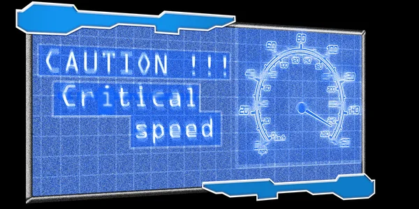 Futuristic speedometer — Stock Photo, Image