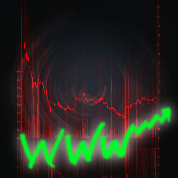 Börsendiagramm — Stockfoto