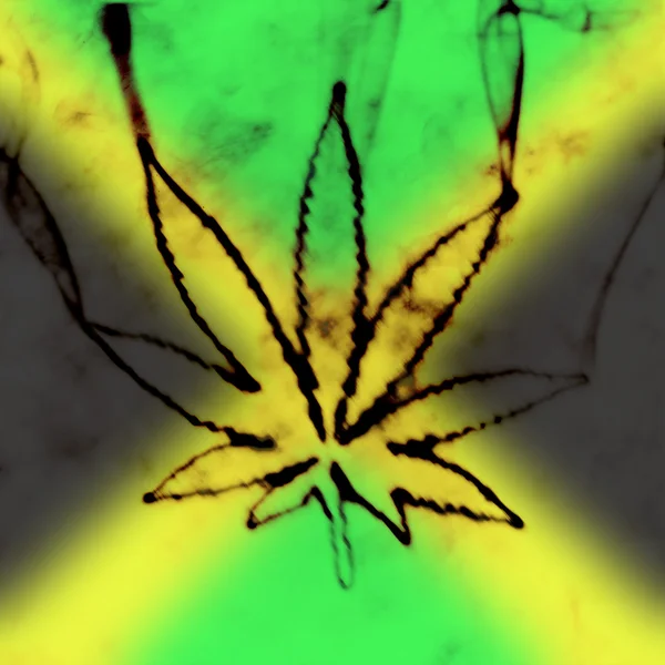Marihuana im Rauch — Stockfoto