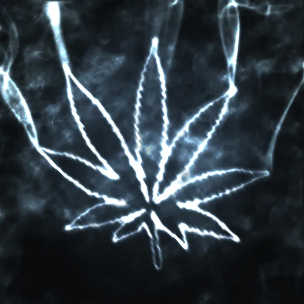 Marihuana in de rook Stockfoto