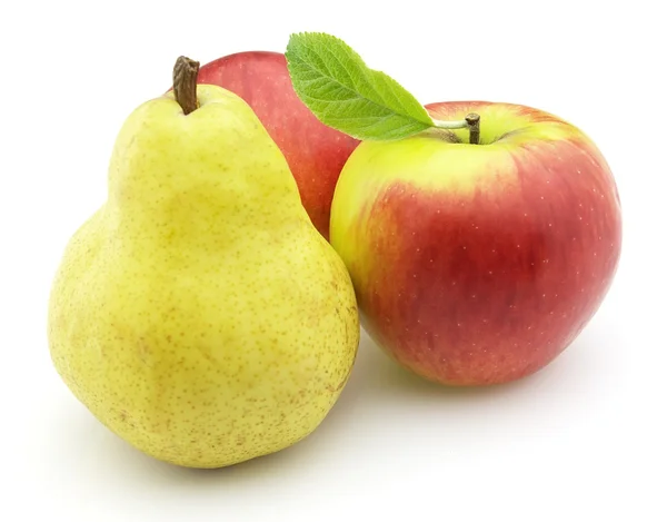 Apples with pear — Stock Photo, Image