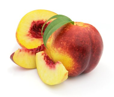 Ripe peach clipart