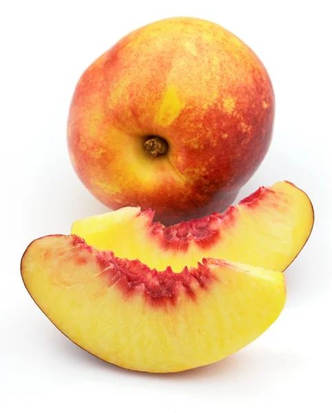 Peach segments — Stock Photo, Image