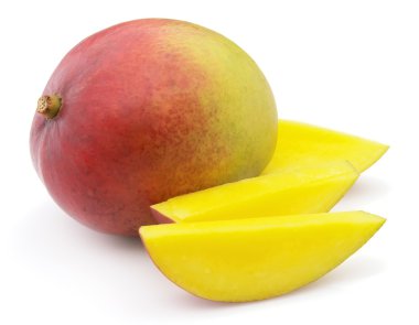 Mango dilimleri ile