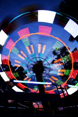 Ferris wheel, night view