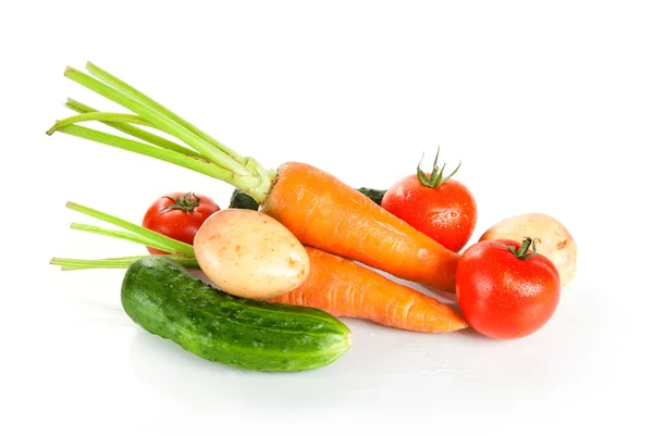 Stock image Fresh wet vegetables, studio shot