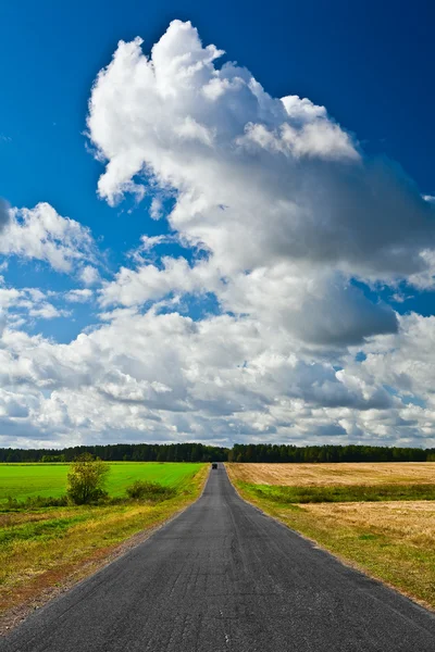 Road on field — Stock Photo, Image