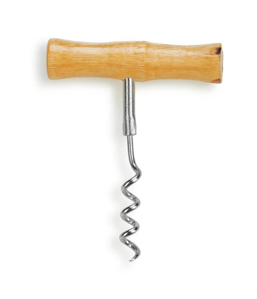 Corkscrew com cabo de madeira — Fotografia de Stock