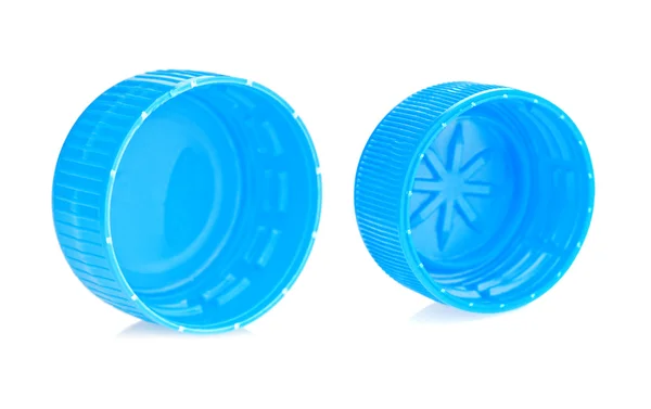 두 개의 파란색 뚜껑 분리 — 스톡 사진