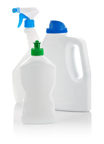 Skład butelek do czyszczenia — Zdjęcie stockowe