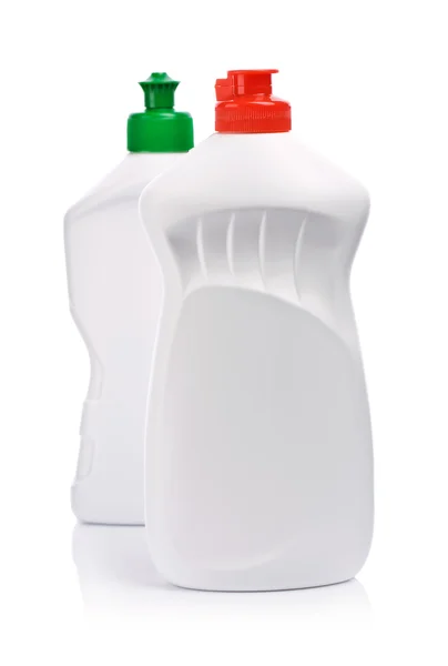 Żel do czyszczenia butelek na białym tle — Zdjęcie stockowe
