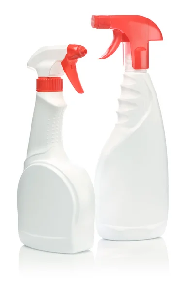 Botella de spray rojo — Foto de Stock