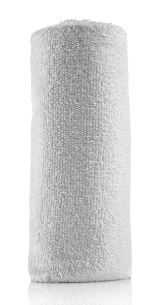 Рулон белое полотенце — стоковое фото
