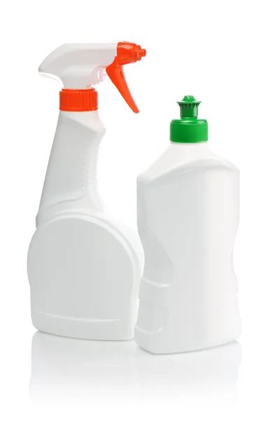 Spray flaskor för rengöring — Stockfoto
