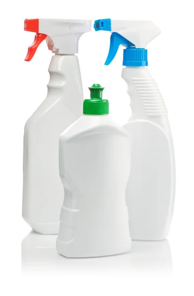 Botellas blancas limpias — Foto de Stock