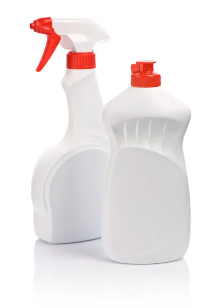 Botellas de cocina de spray rojo — Foto de Stock