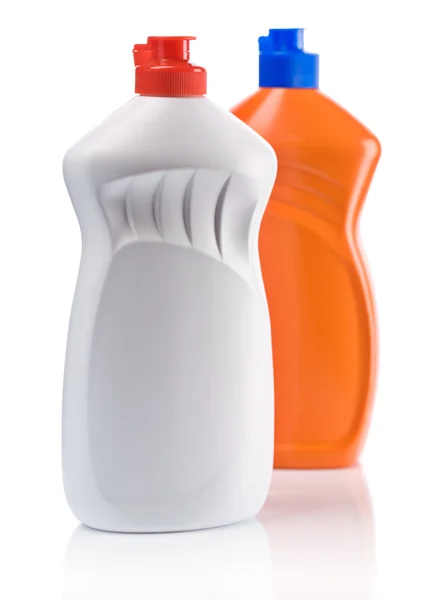 Bottiglie arancioni e bianche — Foto Stock