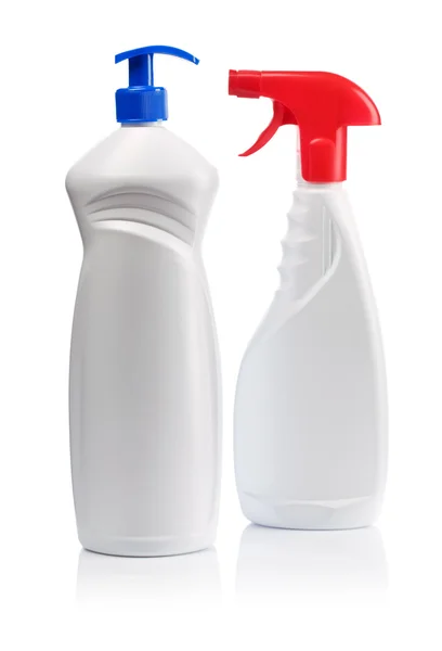 Bottiglie per pulire — Foto Stock