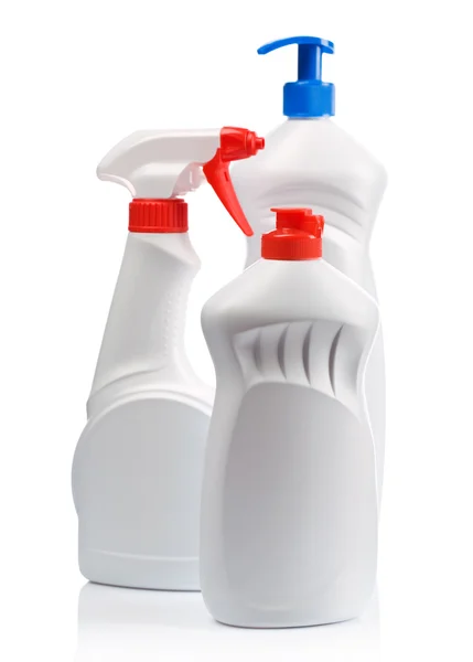Мытье бутылок — стоковое фото