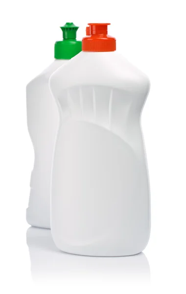 Flessen van reiniging gel — Stockfoto