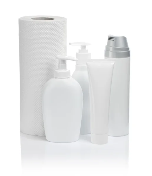 Cosmeical spray och handduk — Stockfoto