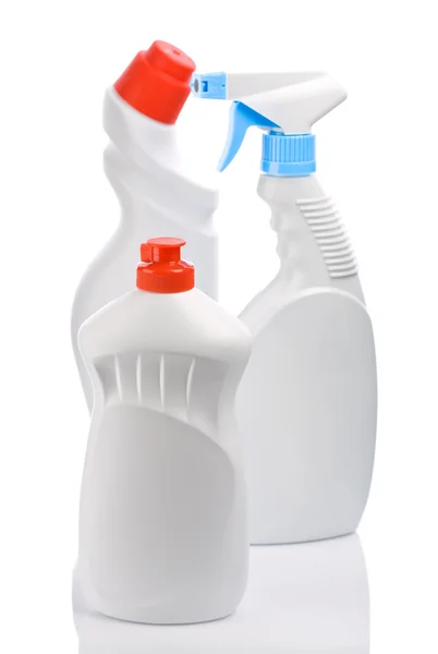 Botellas para limpiar — Foto de Stock