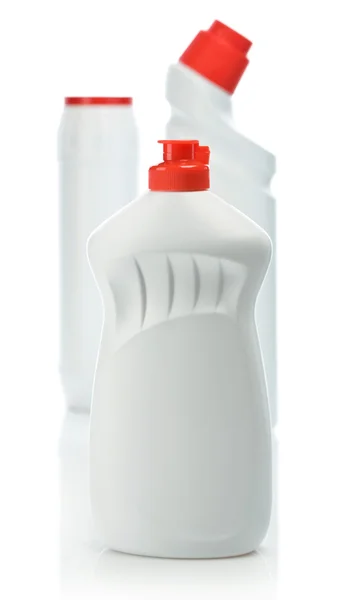 Tres botellas blancas —  Fotos de Stock