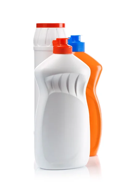 Butelki pomarańczowe i białe — Zdjęcie stockowe