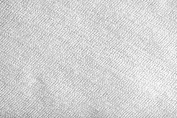 Struktura bílé tkaniny makro — Stock fotografie