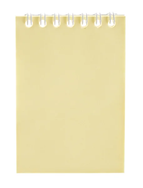 Yellow spiral pad — Stock Photo, Image