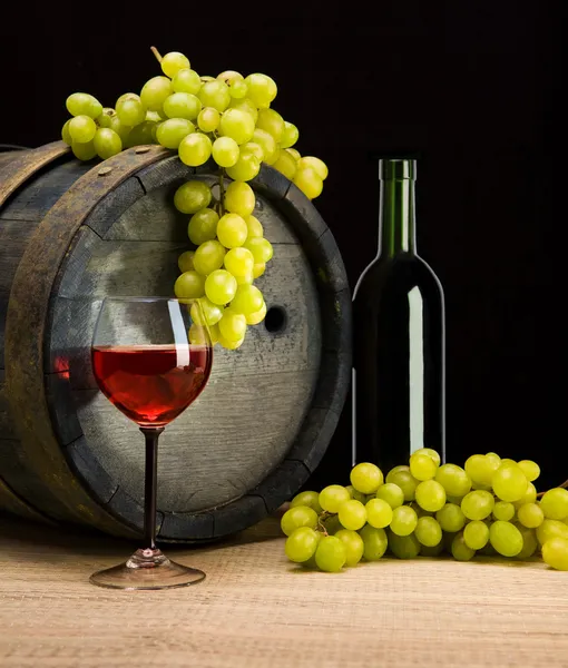 Composition of wine grape Stock Photo