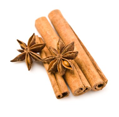 Cinnamon and anice isolated clipart