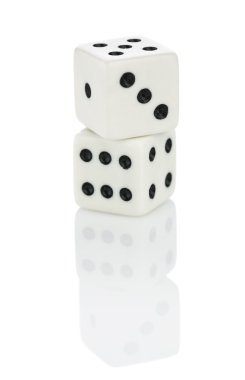 Isolated Playing dice clipart