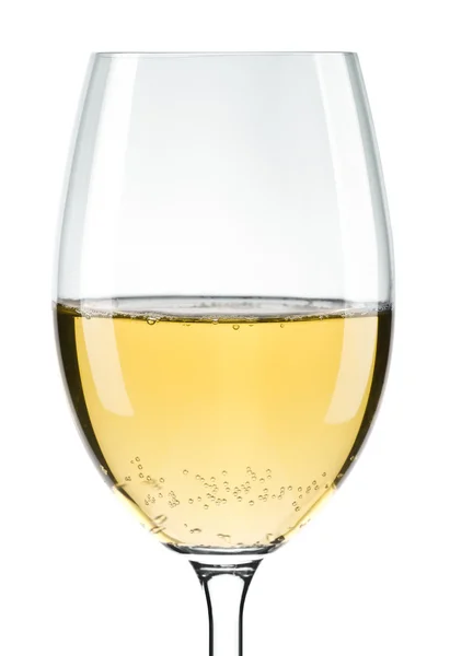 Виноградник і біле вино — стокове фото