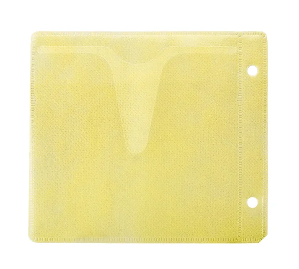 Envelope amarelo para CD — Fotografia de Stock
