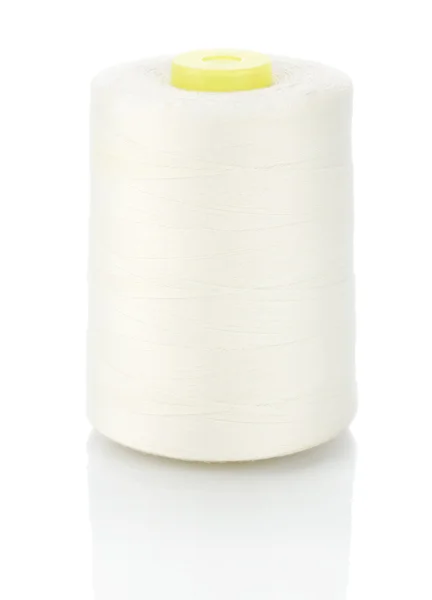 白い糸の大きなスプール — ストック写真