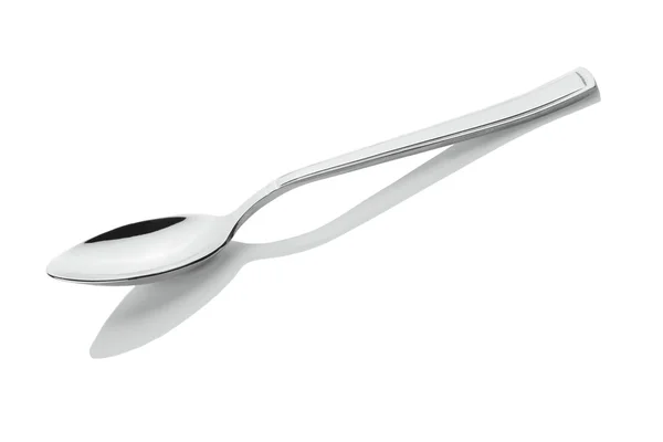 Spoon with reflection isolated — Stock Photo, Image